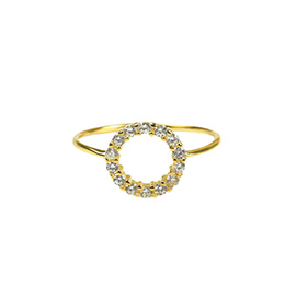 NATURALLY JOJO  S925纯银创意设计迷你个性镶钻细戒指指环手饰