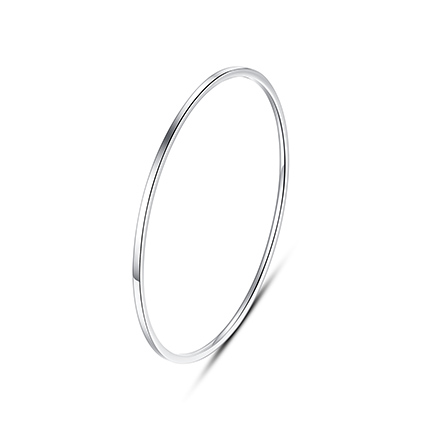 NATURALLY JOJO 时尚圆形单圈光面钛钢手环